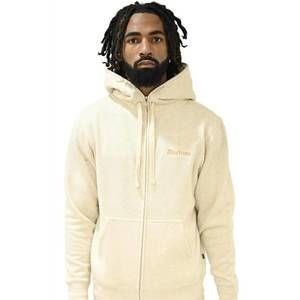 NEW DOCTRINE core facial hoodie in heather oatmeal